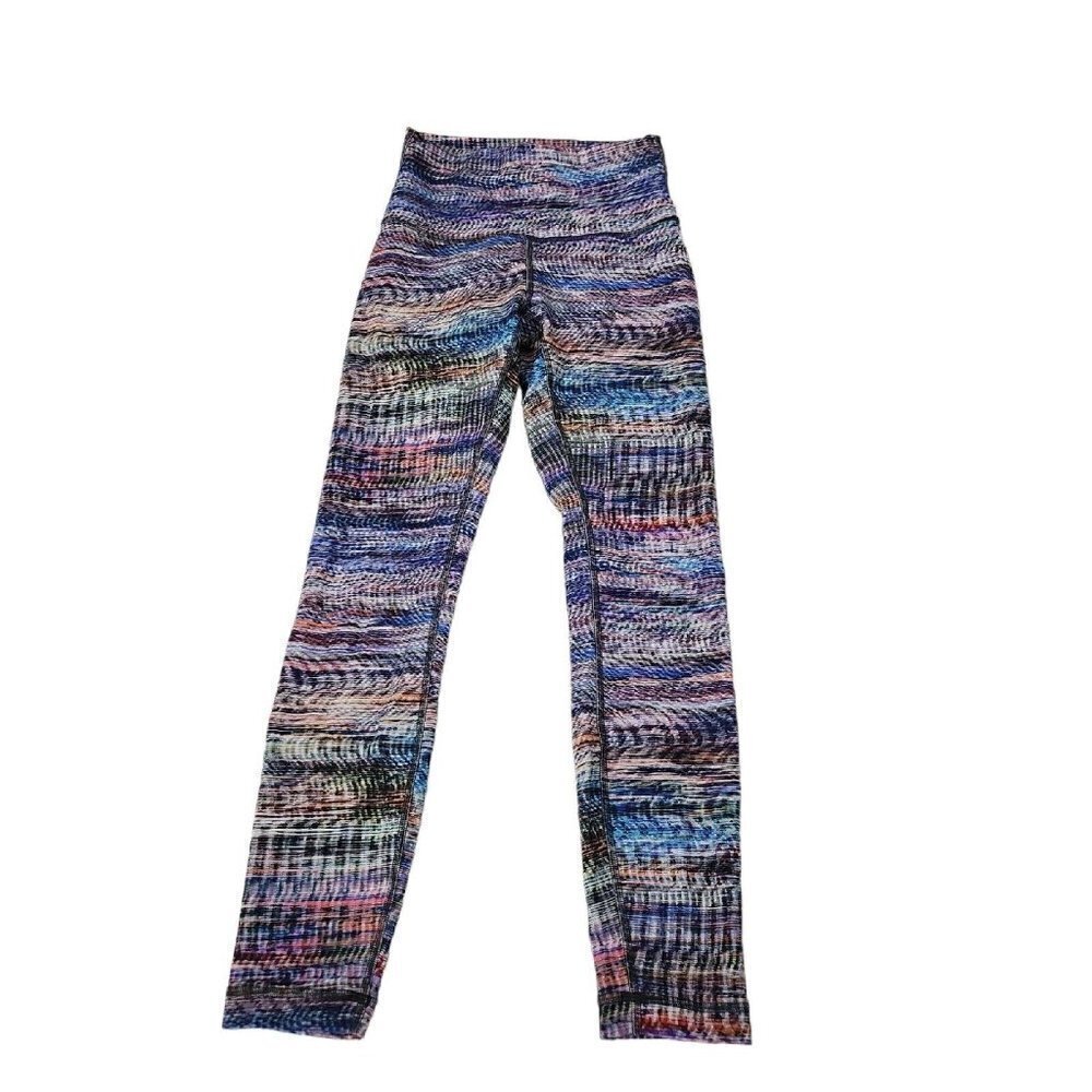 Lululemon Leggings Womens 4 Wunder‎ Train High-Rise Crop Digital Oasis Yoga